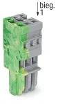 1-przewodowe gniazdo CAGE CLAMP®, żłt-ziel/szary 769-103/000-037