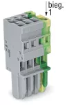 1-przewodowe gniazdo CAGE CLAMP®, szary/żółto-zielony 769-104/000-036