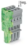 1-przewodowe gniazdo CAGE CLAMP®, żłt-ziel/szary 769-104/000-037