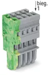 1-przewodowe gniazdo CAGE CLAMP®, żłt-ziel/szary 769-105/000-037