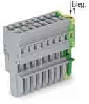 1-przewodowe gniazdo CAGE CLAMP®, szary/żółto-zielony 769-109/000-036