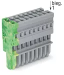 1-przewodowe gniazdo CAGE CLAMP®, żłt-ziel/szary 769-109/000-037