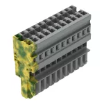 1-przewodowe gniazdo CAGE CLAMP®, żłt-ziel/szary 769-111/000-037