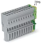 1-przewodowe gniazdo CAGE CLAMP®, szary/żółto-zielony 769-112/000-036