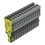 1-przewodowe gniazdo CAGE CLAMP®, żłt-ziel/szary 769-113/000-037