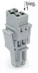 1-przewodowe gniazdo CAGE CLAMP®, szara 769-102/021-000