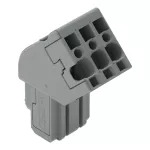 1-przewodowe gniazdo, kątowe CAGE CLAMP®, szara 769-103/022-000
