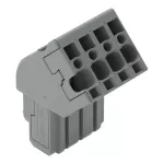 1-przewodowe gniazdo, kątowe CAGE CLAMP®, szara 769-104/022-000