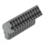 1-przewodowe gniazdo, kątowe CAGE CLAMP®, szara 769-112/022-000