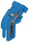 Moduł końcowy 1-przewodowe gniazdo konstrukcja kątowa, CAGE CLAMP®, 4mm2, niebieski