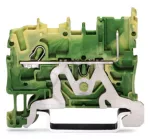 1-przewodowa/1-pinowa złączka bazowa PE żółto-zielona 2022-1207