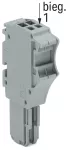 1-przewodowe gniazdo Push-in CAGE CLAMP®, szara 2020-102