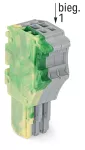 1-przewodowe gniazdo Push-in CAGE CLAMP®, żłt-ziel/szary 2020-103/000-037