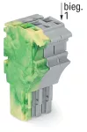 1-przewodowe gniazdo Push-in CAGE CLAMP®, żłt-ziel/szary 2022-103/000-037