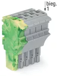 1-przewodowe gniazdo Push-in CAGE CLAMP®, żłt-ziel/szary 2022-105/000-037