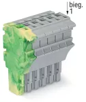 1-przewodowe gniazdo Push-in CAGE CLAMP®, żłt-ziel/szary 2022-106/000-037