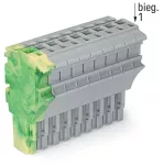 1-przewodowe gniazdo Push-in CAGE CLAMP®, żłt-ziel/szary 2022-109/000-037