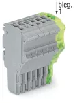 1-przewodowe gniazdo Push-in CAGE CLAMP®, szary/żółto-zielony 2020-108/000-036