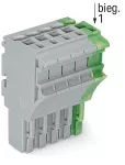 1-przewodowe gniazdo Push-in CAGE CLAMP®, szary/żółto-zielony 2022-105/000-036
