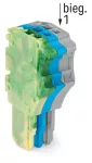 1-przewodowe gniazdo Push-in CAGE CLAMP®, żłt-ziel./niebieski/szary 2020-103/000-039