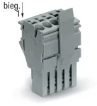 1-przewodowe gniazdo Push-in CAGE CLAMP®, szara 2022-106/123-000