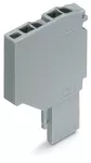 Moduł początkowy 2-przewodowe gniazdo szary 2020-261