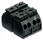4-przewodowy blok zasilający do zastosowań Ex e II 2-bieg., czarny 862-1562/999-950