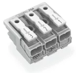 Złączka zasilająca przyciski: od strony zewn., biała 294-4043