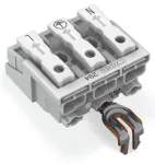 Złączka zasilająca przyciski: od strony zewn., biała 294-4213