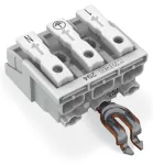 Złączka zasilająca przyciski: od strony zewn., biała 294-4353