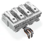 Złączka zasilająca przyciski: od strony zewn., biała 294-4224