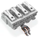 Złączka zasilająca przyciski: od strony zewn., biała 294-4314