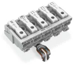 Złączka zasilająca przyciski: od strony zewn., biała 294-4215