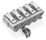 Złączka zasilająca przyciski: od strony zewn., biała 294-4235