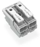 Złączka zasilająca przyciski: od strony zewn., biała 294-5022