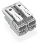 Złączka zasilająca przyciski: od strony zewn., biała 294-5052