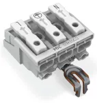 Złączka zasilająca przyciski: od strony zewn., biała 294-5213