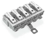 Złączka zasilająca przyciski: od strony zewn., biała 294-5455