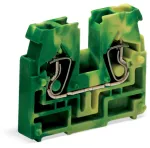 2-przewodowa złączka wewnętrzna bez przycisków, żółto-zielona 869-327