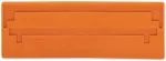 Ścianka rozdzielająca gr. 2 mm wystająca, pomarańczowa 282-340