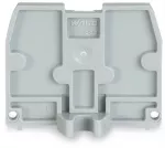 Ścianka końcowa z uchwytem montażowym M4 gr. 2,5 mm, szara