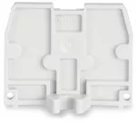 Ścianka końcowa z uchwytem montażowym M4 gr. 2,5 mm, jasnoszara