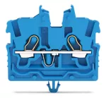 2-przewodowa złączka przelotowa mini Z otworem montażowym 1mm², niebieski 2050-314