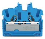 2-przewodowa złączka przelotowa mini; Z otworem montażowym 2,5 mm², niebieski 2052-324