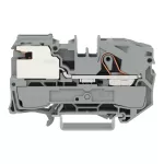 1-przewodowa złączka do przewodu wyrówna 16 mm², szara 2016-7111