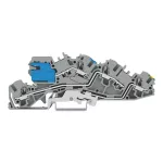 Piętrowa złączka instalacyjna z otworem montażowym 4 mm², szara 2005-7641