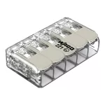 Złączka instalacyjna COMPACT do wszystkich rodzajów przewodów do zastosowań Ex e, transparentna 221-485