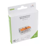 Złączka instalacyjna COMPACT do wszystkich rodzajów przewodów; transparentna (opakowanie = blister) 221-613/995-008