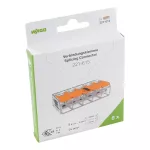 Złączka instalacyjna COMPACT do wszystkich rodzajów przewodów; transparentna (opakowanie = blister) 221-615/995-006