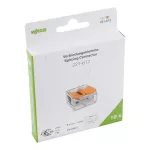 Złączka instalacyjna COMPACT do wszystkich rodzajów przewodów; transparentna (opakowanie = blister) 221-612/995-010